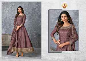 Kurti en soie de Viscose Pure de Collection Premium avec broderie de fil et de séquence, travail indien - Product Image 6