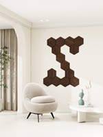 Panneau acoustique décoratif moderne en MDF avec surface rainurée pour projets de chambre à coucher, hôtel, école, bureau, studio, cinéma