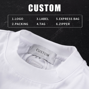 T-shirt oversize pour homme 300 GSM, 100 % coton, col rond, vierge, personnalisable avec logo, vente en gros - Product Image 2