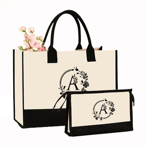 Bolso Tote Minimalista para Mujer, para el Uso Diario, en Lona, Disponible en Blanco, con Impresión de Logotipo Personalizado para Oficina, Comercio Minorista, Muestra OEM - Product Image 5