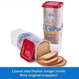 トーストパン保存ボックス気密サンドイッチキーパー食品グレードプラスチック冷蔵庫冷凍庫オーガナイザーコンテナ卸売 - Product Image 1