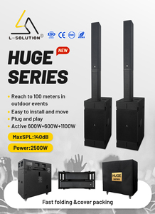 Système de haut-parleurs colonne actifs L-solution Huge Series 2500w Spl140db avec audio haute résolution, son professionnel 3 canaux - Product Image 2