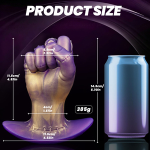 Vibrador de Puño Vibratorio Enorme, Masajeador de Próstata con 10 Modos, de Silicona Suave, Estirador Monstruoso con Base en T de Seguridad, Juguete para Adultos - Product Image 3