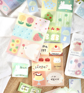 Bloc de Notas Kawaii Colorido de 50 Piezas con Diseños de Animales y Comida para Notas y Mensajes, Gran Venta - Product Image 5