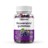 Gummies de Resvératrol 99% à Marque Blanche OEM/ODM – Antioxydant, Soutien Immunitaire, Défense Cellulaire, Soutien à la Longévité – Complément pour Adultes