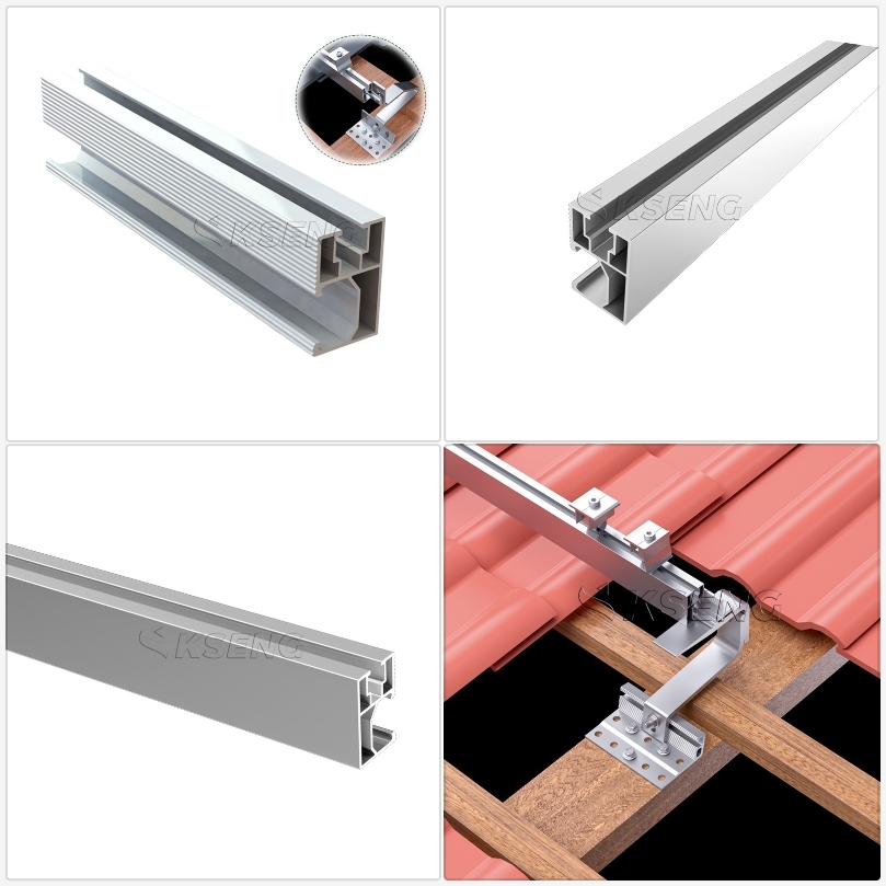 Easy Installation Solar Mounting System Roof & Ground PV Photovoltaic Accessories with Aluminum Solar Mounting Rail · image 5
