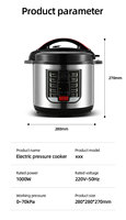 Olla Arrocera Eléctrica Multifunción de Cocción Lenta 4L 5L 6L 8L 10L 12L con Control Digital CB