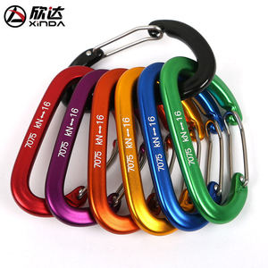 Xinda Carabiner Hammock <b>Hook</b> Aluminum Alloy Quick <b>Clip</b> Style A Red Universal Outdoor Use - Product Image 3