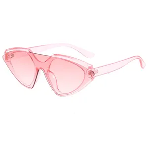 Superhot Eyewear 10267 Fashion Women Sun glasses One Piece Lens Pointed Ladies Cat Eye Sunglasses