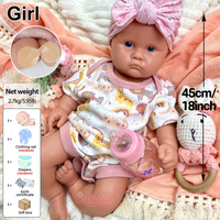 Poupée Bébé Reborn Réaliste en Silicone à Articulations Souples, Chauve, Non Peinte, Fille Adoptable pour Collection – Vente Directe Usine