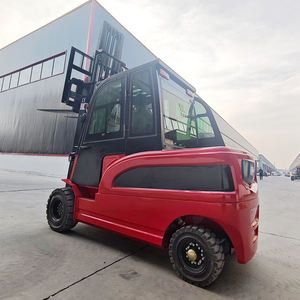 무료 배송 바퀴 전기 지게차 리튬 배터리 2 톤 4 톤 용량 캐빈 로더 판매 - Product Image 4