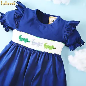 Pakaian Crocodile Smock untuk Bayi Perempuan, BB2135