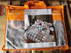 ชุดผ้าปูที่นอนขนาดควีนและคิงไซส์ 90gsm ขายส่ง พร้อมผ้าปู <span class=keywords><strong>2</strong></span> ผืน และปลอกหมอน <span class=keywords><strong>2</strong></span> ใบ ชุดผ้าปูที่นอน 100% โพลีเอสเตอร์ - Product Image 5