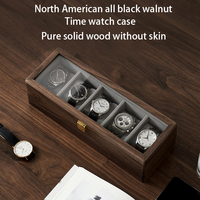 Boîte de rangement et de présentation de bijoux et montres en bois Burlywood moderne, multifonctionnelle, peu encombrante et personnalisable, vente en gros Chengshuo