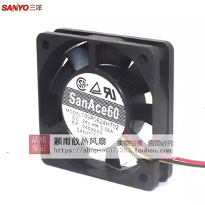 Ventilador de Refrigeración para Inversor Sanyo SanAce60 24V 109P0624H702, CC sin Escobillas - Product Image 2