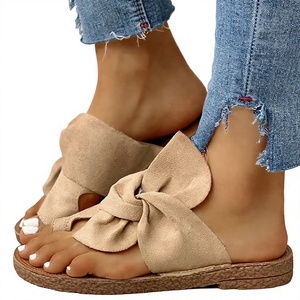 Sandalias de Mujer con Lazo de Gamuza Sintética, Ligeras, para Playa, Verano, Casuales - Product Image 4
