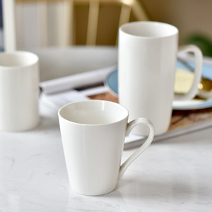 White Ceramic Mug 301-400ml Microwave Safe For <b>Coffee</b> Tea Gift Use - Product Image 1