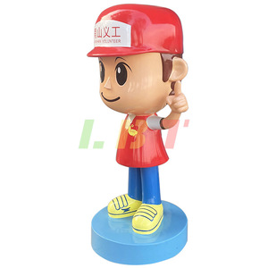 Escultura de Niño de Fibra de Vidrio Libit, Figura de Voluntario para Exteriores, Personalizable y Duradera - Product Image 4