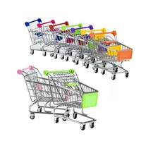 Vente directe d'usine, artisanat métallique populaire, mini chariot, mini chariot de supermarché, support de sol, jouet, cadeau créatif