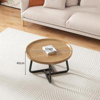 Table basse relevable moderne couleur noyer, convertible et mobile, avec hauteur réglable, structure métallique et plateau en bois, pour salon