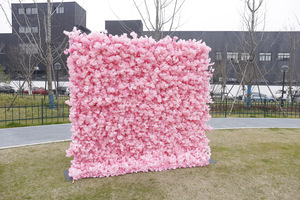 Muro de Flores Artificiales de Seda de Alta Calidad, Rosas 5D/8D, Decoración para Bodas, Eventos, Año Nuevo <span class=keywords><strong>Chino</strong></span>, Fondo para Fiestas en Casa y Escenarios - Product Image 3