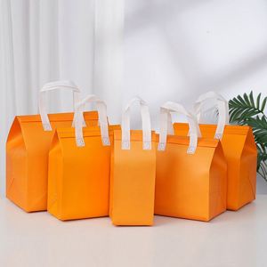 Bolsa de Comida para Llevar con Logotipo Personalizado, Embalaje para Entrega de Alimentos, Reutilizable, Impermeable, Bolsa Aislante de Tela No Tejida para Café y Comida para Llevar - Product Image 4