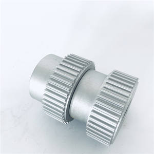 Produttore vendite dirette in alluminio sincrono cinghia ruota 45 # acciaio ruota sincrona modello di temporizzazione completa puleggia - Product Image 1