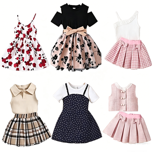Ensemble 2 pièces en polyester BulkCool pour nouveau-né, vêtements d'été fins et confortables à manches courtes pour enfants, couleurs assorties, en stock - Product Image 2