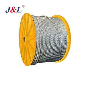 Julisling Steel Wire Rope From China For Vertical Shaft Lift Linear Contact Cable Galvanized Direction Customized