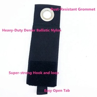 Sangle de serrage en sangle robuste, réutilisable, réglable, auto-adhésive, en nylon, avec fermeture à boucle et crochet, attache-câble