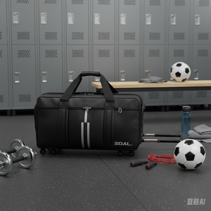 Bolsa <span class=keywords><strong>de</strong></span> Transporte con Ruedas para Entrenamiento <span class=keywords><strong>de</strong></span> Fútbol <span class=keywords><strong>de</strong></span> Gran Capacidad, Expandible, Plegable, Resistente y Duradera - Product Image 6