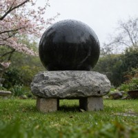 Fontaine d'eau flottante pour la décoration de la maison, boules de pierre roulantes, fontaine extérieure en pierre naturelle, marbre