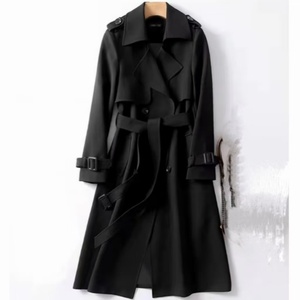 2025 Spring Autumn Korean <b>Windbreaker</b> Long Coat Jacket for Women - Product Image 3