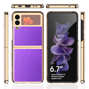 <span class=keywords><strong>เคส</strong></span>โทรศัพท์ลายไม้กางเขนชุบทองหรูหรา,พร้อมตัวป้องกันหน้าจอสำหรับ <span class=keywords><strong>Samsung</strong></span> Galaxy Z <span class=keywords><strong>Flip</strong></span> <span class=keywords><strong>3</strong></span> - Product Image 2