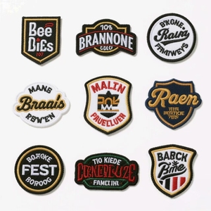 OEM Factory Offers Custom <strong>Iron</strong> Embroidery <strong>Patches</strong> Flower Shape Fabric <strong>Patches</strong> for Garment Use Made to Your Needs - Product Image 2