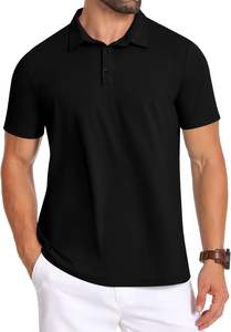 Polo de hombre para negocios, día de trabajo, manga corta, 2 botones, atractivo para hombre, alta calidad, adecuado para hombre de negocios, fiesta de golf - Product Image 5