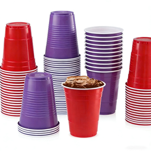 Gobelets jetables en PP de 16 oz - Gobelets à bière colorés sans BPA pour les fêtes - Gobelets en plastique PS - Product Image 1