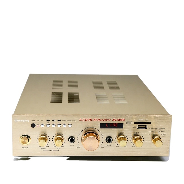 Home BT Professional Audio Karaoke Power Amplifier High Quality  Subwoofer with 400W Power Receivers & Amplifiers