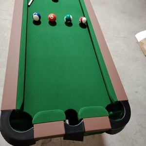 <span class=keywords><strong>Table</strong></span> d'entraînement de <span class=keywords><strong>billard</strong></span> en bois à cinq points 5ft <span class=keywords><strong>pliable</strong></span> dispositif de pratique de précision de piscine maison compétences de base retour de balle personnalisé - Product Image 4