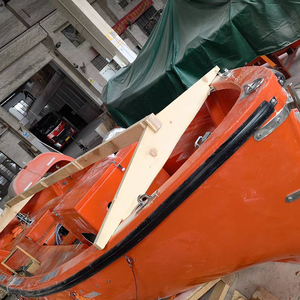 Bateau de sauvetage ouvert en FRP pour rivière, 5,5-9,0 m, orange, pour 10-72 personnes, moteur 24 CV, 6+ nœuds, pour collecte de personnes maritimes - Product Image 6