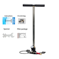 Pompe PCP Haute Pression 300 bar/30 MPa 4500 psi 3 Étages pour Voiture, Vélo, Chasse, Plongée, Outil de Véhicule avec Gonfleur de Réservoir HPA