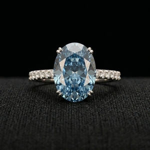 Premium Platinum Diamond Band Prong Set IGI Certified Smooth Polished Finish Elegant Wedding <b>Ring</b> for Daily Wear - Product Image 1