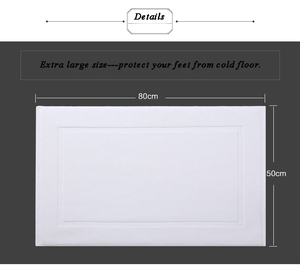 <span class=keywords><strong>Tapis</strong></span> de pied avec logo personnalisé en relief, 100% coton, super absorbant, serviette antidérapant, 1 pièce - Product Image 6