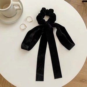 Hàn Quốc Thiết Kế Phụ Kiện Tóc Dài Đuôi Nhung Scrunchies Lớn Bow Ban Nhạc Tóc Đàn Hồi Cho Phụ Nữ - Product Image 2