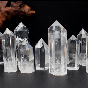 Vente en gros de pierres de <span class=keywords><strong>chakra</strong></span> en cristal naturel de haute qualité, pierres de guérison polies, pointe de quartz clair <span class=keywords><strong>pour</strong></span> la décoration de la maison - Product Image 3