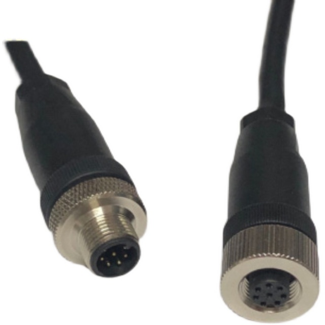 M12 Aviation Plug 8-pin M12 Connector, Waterproof Cable Male and Female Extension Cable, Sensor - 4/5/8 Core