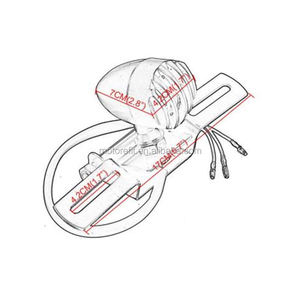 Plaque d'immatriculation de moto bmw RTS, plaque d'immatriculation avec logo de voiture pour Harley 883 sert du sud le support universel - Product Image 3