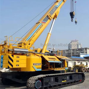 Vente chaude XGC55T 55 tonnes grue sur chenilles poids de levage maximal 55t 41m flèche principale + 16m flèche fixe - Product Image 1
