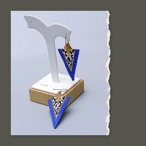 Pendientes Largos Bohemios Hechos a Mano, Chapados en Oro de 24K, Totalmente Personalizables, Precio de Fábrica - Product Image 3