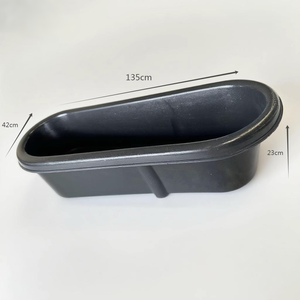 Vente directe <span class=keywords><strong>d</strong></span>'usine de produits de haute qualité Pp épaissi noir bétail mangeoire en plastique cheval <span class=keywords><strong>bac</strong></span> à <span class=keywords><strong>eau</strong></span> - Product Image 2